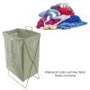 • Large capacity – perfect for clothes, towels & daily laundry • Foldable design – easy to store when not in use • Strong frame with durable fabric for long-lasting use