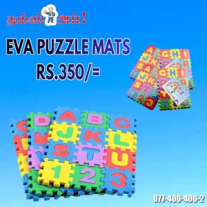 • Alphabet & number design for early learning • Soft EVA material for safe and comfortable play • Interlocking pieces to create different shapes