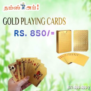 ✨ Premium gold finish for a luxury feel ???? Durable & water-resistant material ???? Perfect for parties, games & gifting