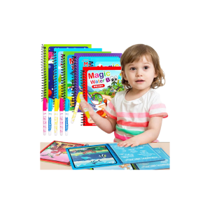 • Just fill water pen to reveal colorful pictures • Reusable pages for endless fun • Boosts creativity and early learning skills