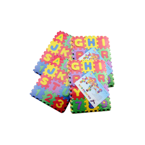 • Alphabet & number design for early learning • Soft EVA material for safe and comfortable play • Interlocking pieces to create different shapes