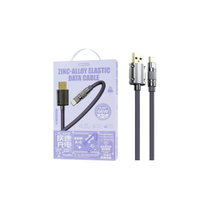 • Durable zinc alloy build for long-lasting use • Elastic design prevents bending & breaking • Fast charging and high-speed data transfer