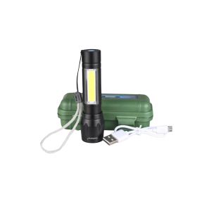 ???? USB rechargeable – charge anywhere easily ???? Bright light with dual mode (torch + side light) ???? Compact & portable – easy to carry