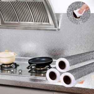 • ????️ Oil & water resistant – keeps surfaces clean • ???? Heat resistant – safe near stoves • ✂️ Easy cut & stick – simple DIY installation