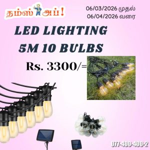 LED LIGHTING 5M 10 BULBS