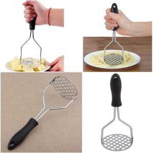 • Strong steel head – mash quickly and efficiently • Comfortable handle – easy grip and control • Multi-purpose – great for potatoes, veggies & fruits