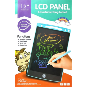 • Large 12” screen for easy writing & drawing • One-touch erase – reusable & paperless • Eco-friendly design – saves paper & money