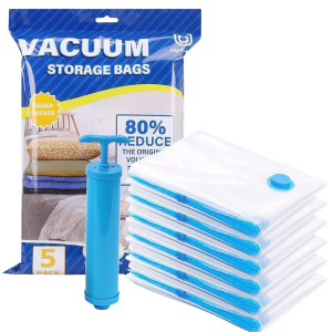 ✅ Reduce storage space up to 80% ✅ Protect clothes from dust, moisture & insects ✅ Easy-to-use pump for quick air removal