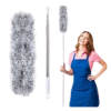 ✅ Soft microfiber traps dust effectively ✅ Long handle reaches high & hard areas ✅ Lightweight & reusable for daily cleaning