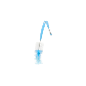 ✅ Dual design – cleans bottles & nipples easily ✅ Soft bristles – scratch-free & safe cleaning ✅ 360° rotation for deep and thorough cleaning