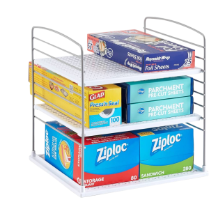 ✅ 3-layer design for better organization ✅ Strong & stable metal structure ✅ Perfect for kitchen, office & cabinets
