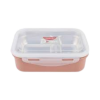 • Stainless steel interior for safe and hygienic storage • Multiple compartments to keep food separate • Leak-proof design for easy carrying anywhere