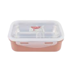 • Stainless steel interior for safe and hygienic storage • Multiple compartments to keep food separate • Leak-proof design for easy carrying anywhere
