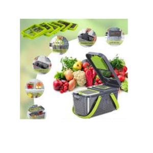• Multiple blades for slicing, dicing & grating • Built-in storage container for mess-free use • Saves time with quick & easy food prep