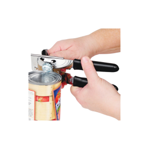 • Sharp cutting wheel for quick and smooth opening • Strong metal build for long-lasting use • Easy grip handles for safe and comfortable operation