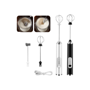 • Quick Frothing – Creates rich, creamy foam instantly • Multi-Use Heads – Ideal for coffee, milk, eggs & mixing • Portable & Easy – Lightweight, one-touch operation