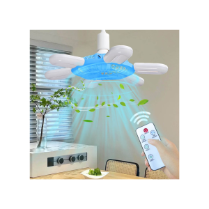 • Dual function – fan and LED light combined • Remote control for speed and lighting adjustment • Easy installation – perfect for home, bedroom & kitchen