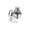 • High-quality stainless steel for long-lasting use • Elegant stand design for neat and organized storage • Perfect for daily meals and special occasions