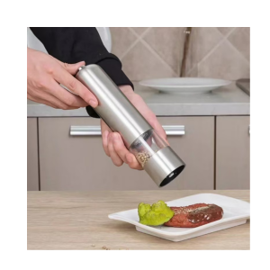 • Auto operation by tilting – no buttons needed • Adjustable grinding levels for perfect texture • Sleek stainless steel design for modern kitchens