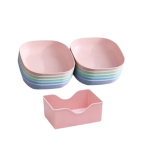• Food-grade safe material • Lightweight and easy to use daily • Attractive multi-color modern design