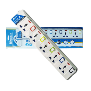 • Built-in surge protection for device safety • Multiple sockets to connect several devices at once • Individual switches for easy control