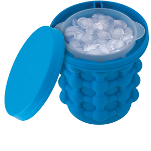 • Makes ice and chills drinks at the same time • Smart design for easy ice release • Reusable and food-grade material