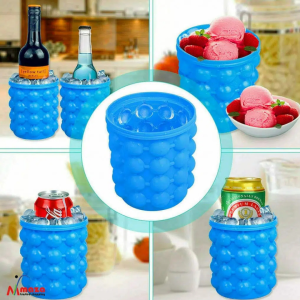 • Makes ice and chills drinks at the same time • Smart design for easy ice release • Reusable and food-grade material