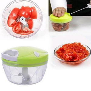 ???? Quickly chops vegetables, fruits & more ???? Simple hand-pull spinning mechanism ???? Easy to clean and convenient to store