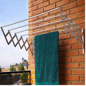 ???? Foldable wall-mounted design saves space ???? Holds multiple clothes at once ????️ Perfect for indoor & outdoor use