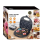 • Prepare multiple donuts at once • Non-stick surface for easy cleaning • Fast heating for quick results
