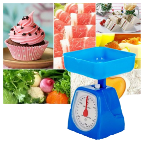 • Weighs up to 5KG – ideal for daily cooking • Clear dial for easy reading • Durable plastic body for long-lasting use