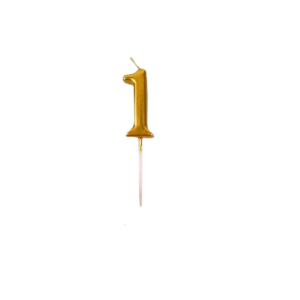 • Number “1” ideal for birthdays & milestones • Elegant gold design enhances cake look • Easy to use and perfect cake decoration item