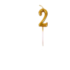 • Number “2” ideal for birthdays & milestones • Elegant gold design enhances cake look • Easy to use and perfect for cake decoration