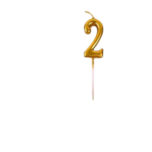 • Number “2” ideal for birthdays & milestones • Elegant gold design enhances cake look • Easy to use and perfect for cake decoration