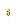 • Number “5” perfect for birthdays & milestones • Elegant gold design enhances cake appearance • Easy to use and ideal for cake decoration