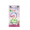 • Colorful design to enhance cake look • Perfect for 2nd birthday celebrations • Easy to place on cake