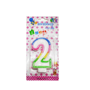 • Colorful design to enhance cake look • Perfect for 2nd birthday celebrations • Easy to place on cake