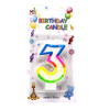 • Colorful design to enhance cake look • Perfect for 3rd birthday celebrations • Easy to place on cake