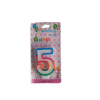 • Colorful design to enhance cake look • Perfect for 5th birthday celebrations • Easy to place on cake