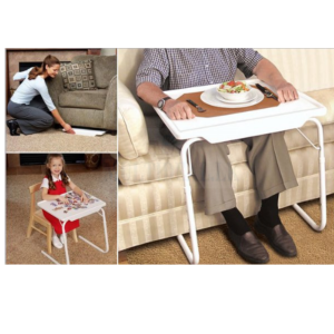• Perfect for sofa, bed, or floor use • Foldable design for easy storage • Ideal for eating, working, or kids study