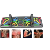 • Multiple hand positions for full upper body workout • Foldable and portable design • Targets chest, shoulders, and arms