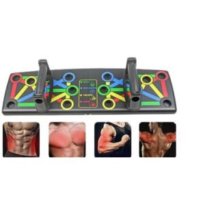 • Multiple hand positions for full upper body workout • Foldable and portable design • Targets chest, shoulders, and arms