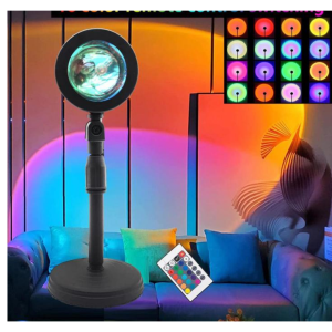 • Multi-color lighting modes for aesthetic ambiance • Remote control for easy color & brightness adjustment • 360° rotating head for wall & ceiling projection