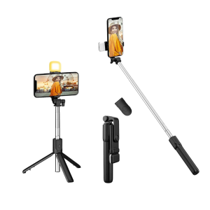 • Extendable design for wider and better shots • Built-in tripod for steady photos & videos • Lightweight and easy to carry anywhere