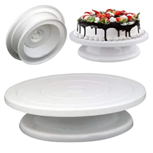 • Smooth 360° rotation for easy cake decorating • Strong and stable base for better control • Perfect for baking, decorating & serving