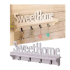 • Elegant “Sweet Home” design enhances your space • Multiple hooks for keys, accessories & small items • Easy wall mounting – perfect for entryway & living room