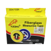 • 30-meter long tape for extended measurements • Durable fiberglass material for long-lasting use • Easy rewind design for quick and smooth handling