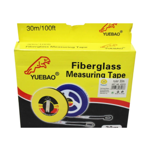 • 30-meter long tape for extended measurements • Durable fiberglass material for long-lasting use • Easy rewind design for quick and smooth handling