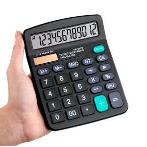 • Large 12-digit display for clear and accurate results • Auto power-off feature saves battery life • Perfect for shops, offices & daily calculations