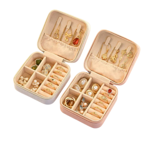 ???? Multiple compartments for rings, earrings & chains ???? Compact travel-friendly design ???? Keeps your jewelry safe and organized